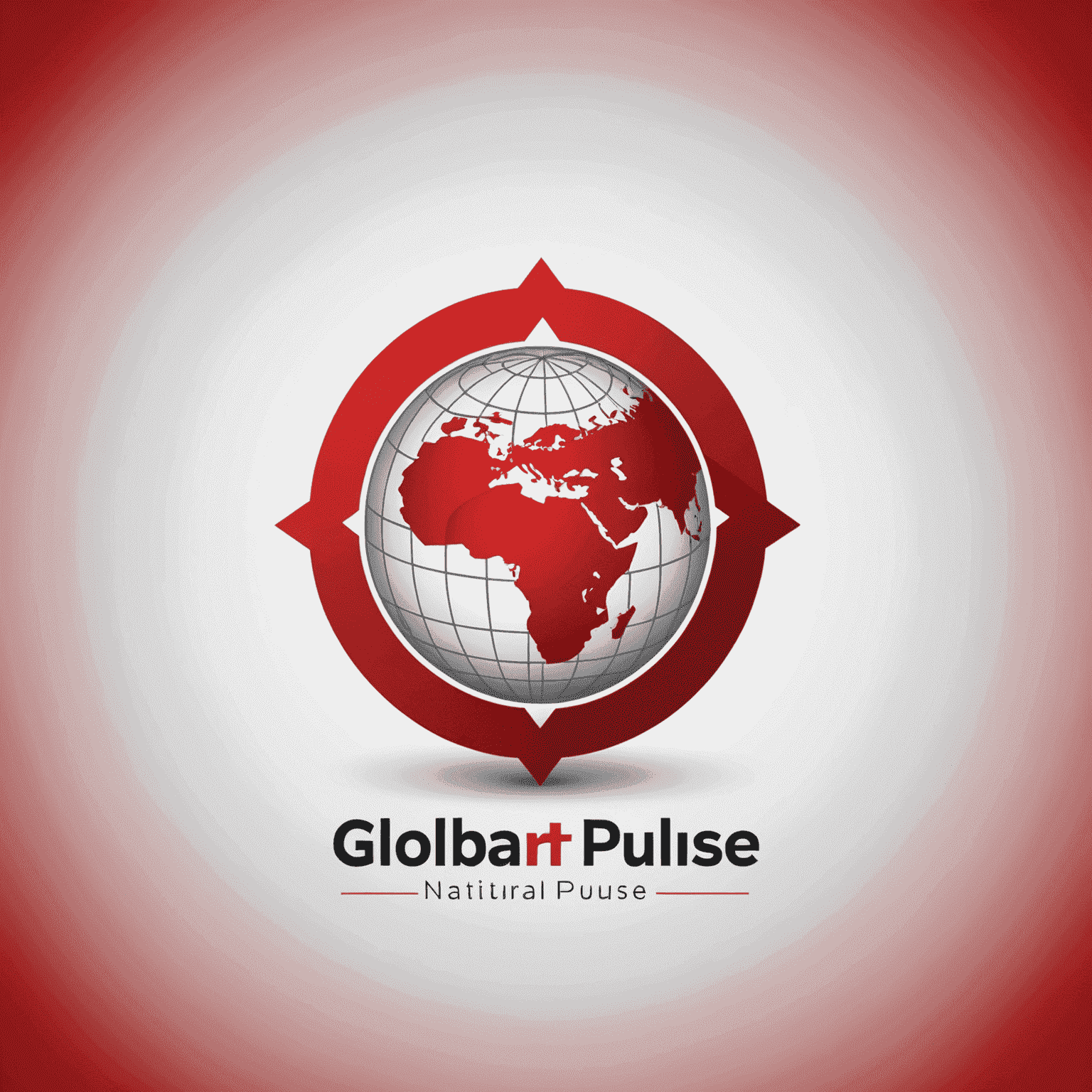 GlobalNetPulse logo in red and white colors