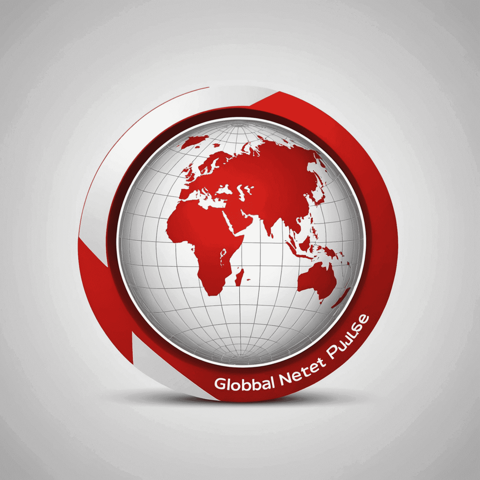 GlobalNetPulse logo in red and white colors