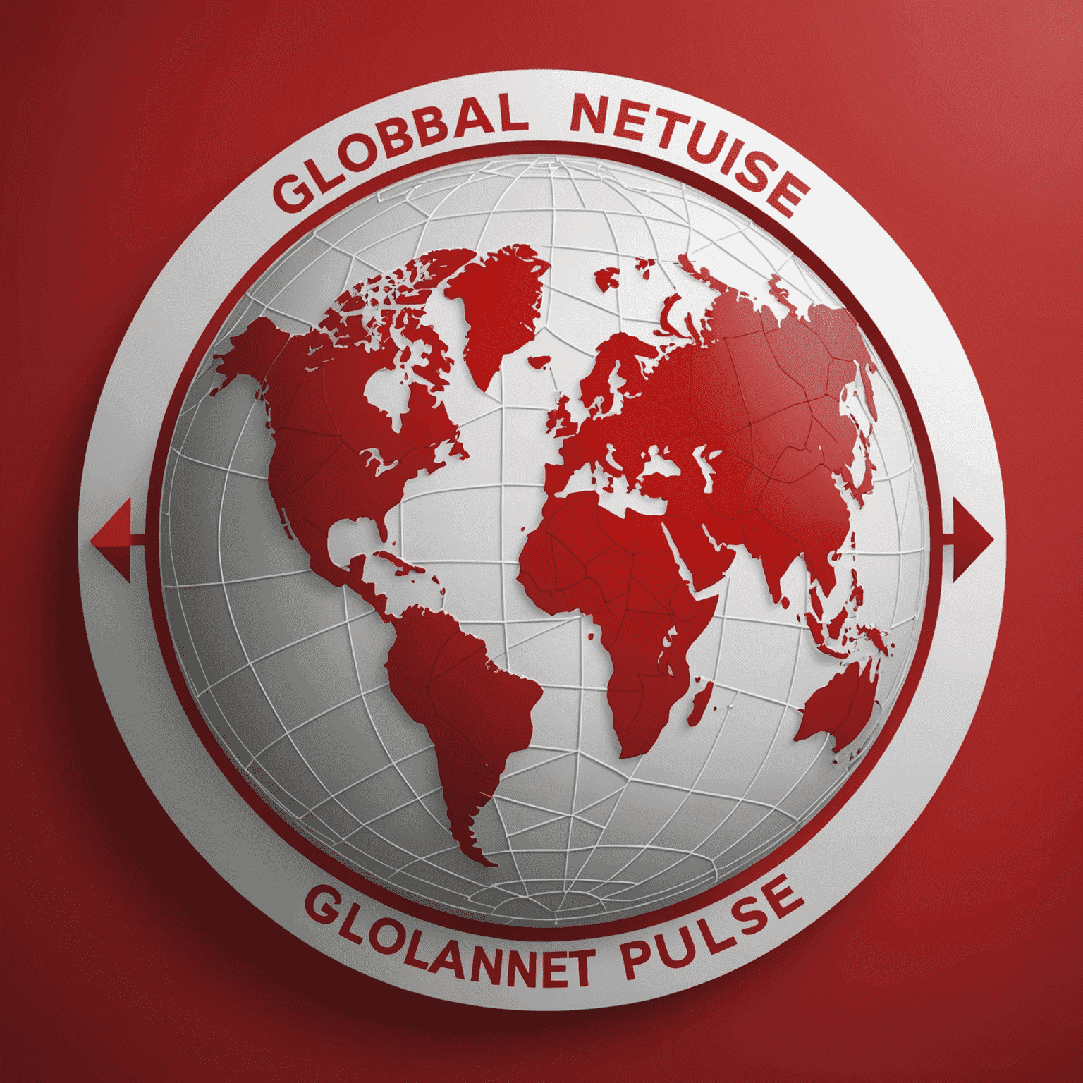 GlobalNetPulse logo in red and white colors