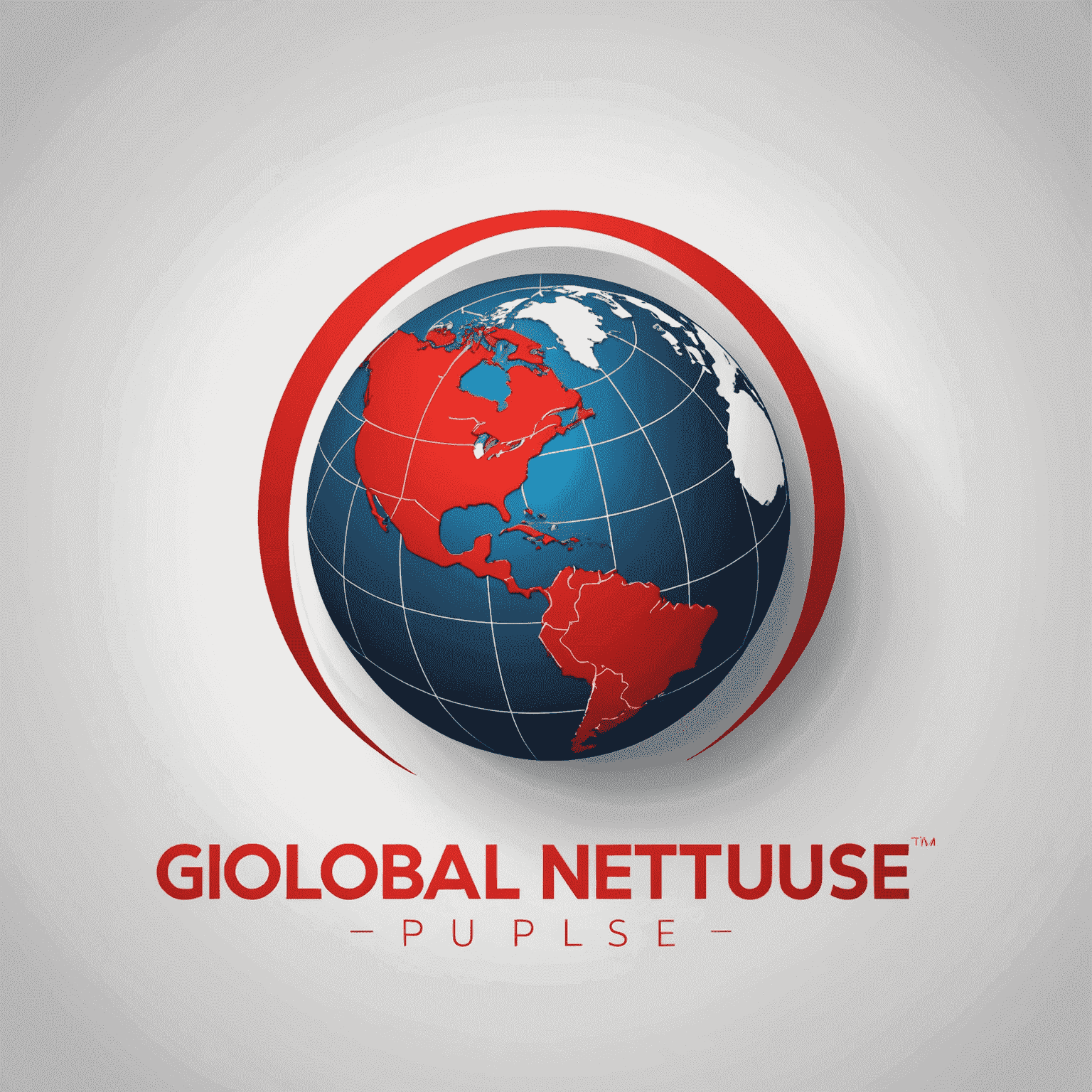 GlobalNetPulse logo in red and white colors