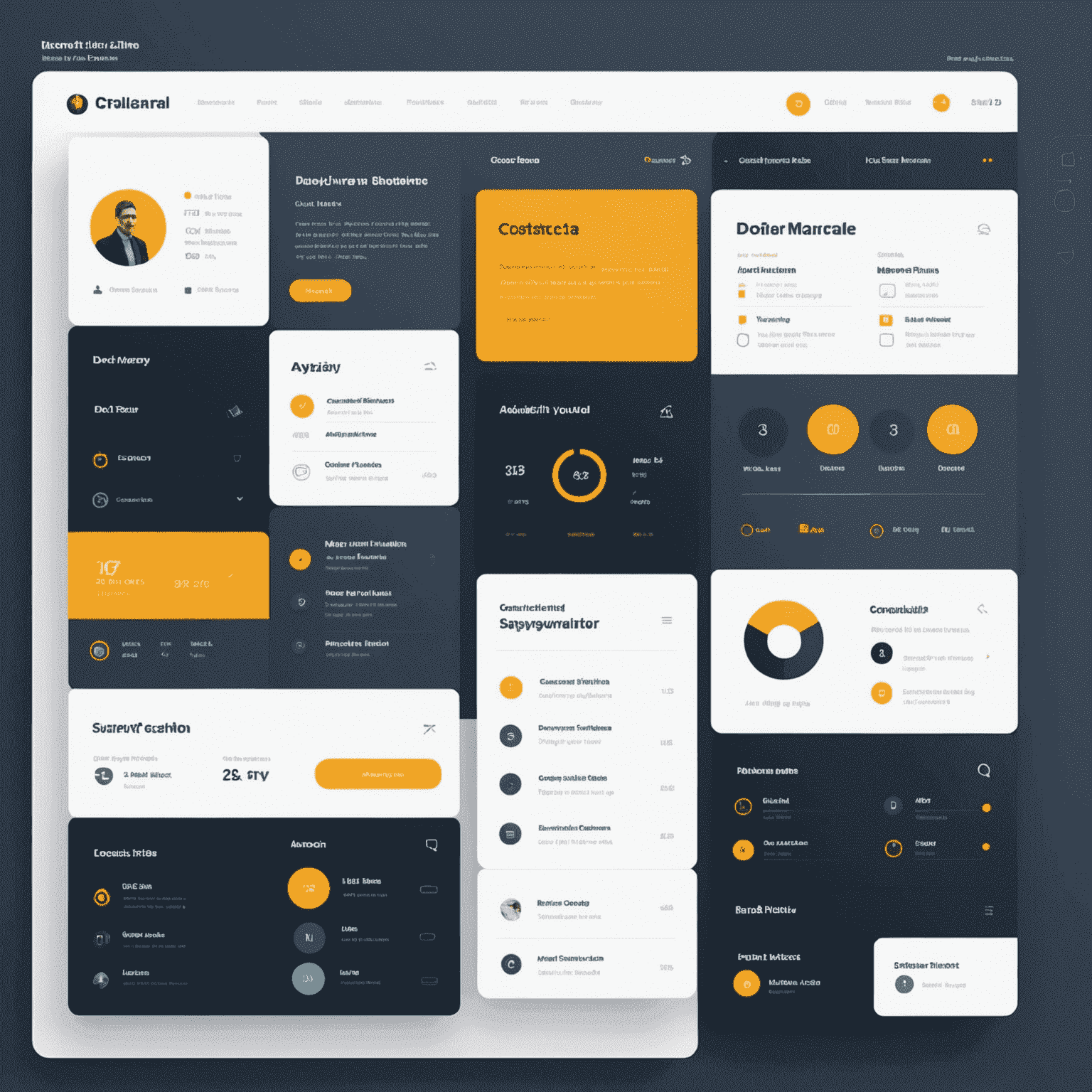 Example of a visually appealing and consistent user interface design, showcasing a modern color palette, clean typography, and intuitive layout.