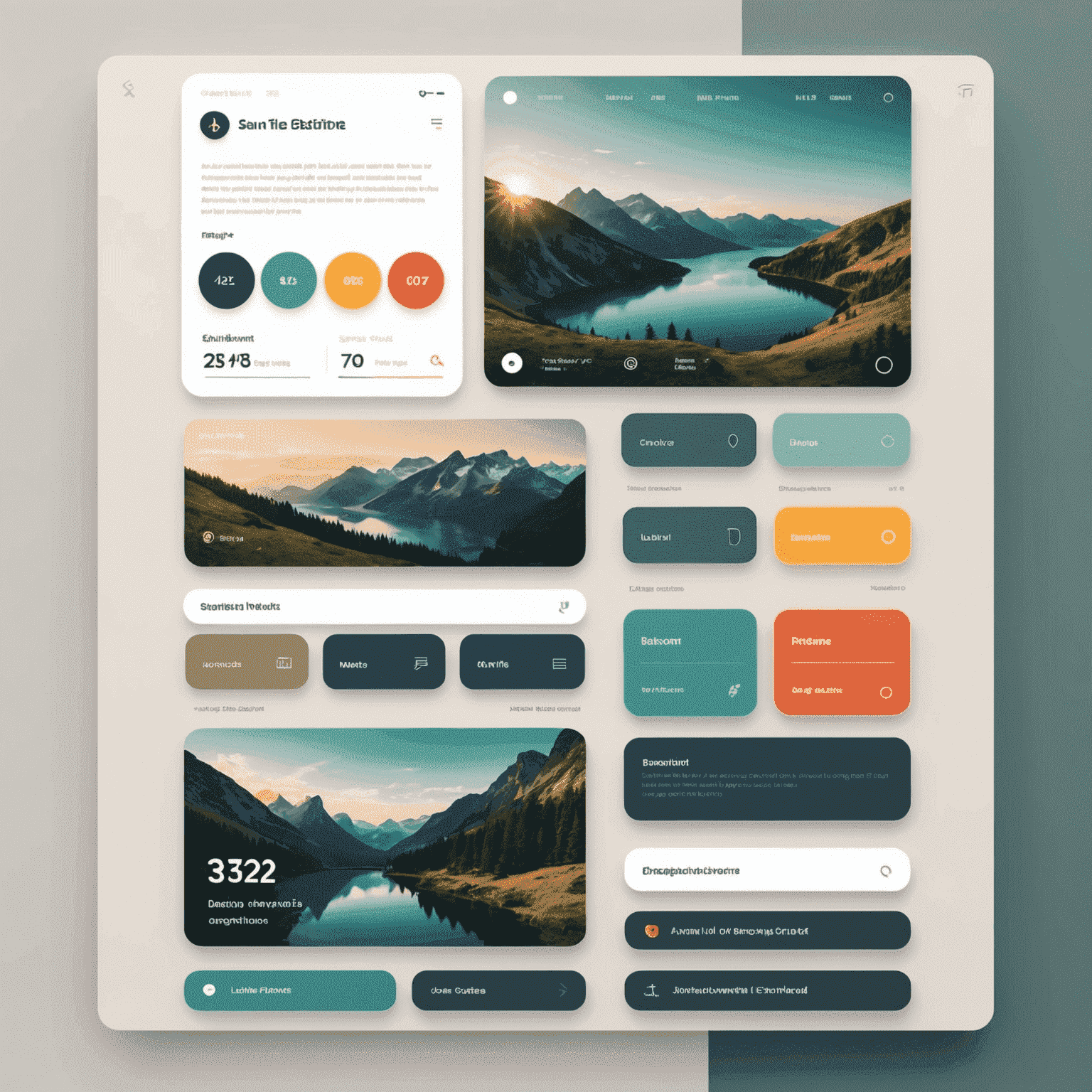 Example of an aesthetically pleasing interface design with a harmonious color palette and attractive visuals